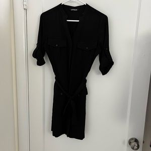 Express Button Up Utility Dress
